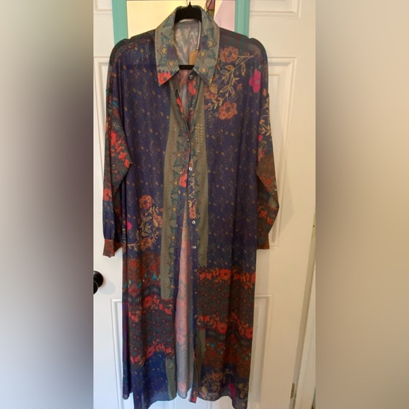 Natural Life Multicolor Floral Kimono - Picture 4 of 9